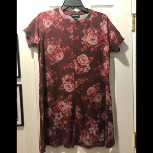 Joe Boxer Rose Floral Dress Size Large
